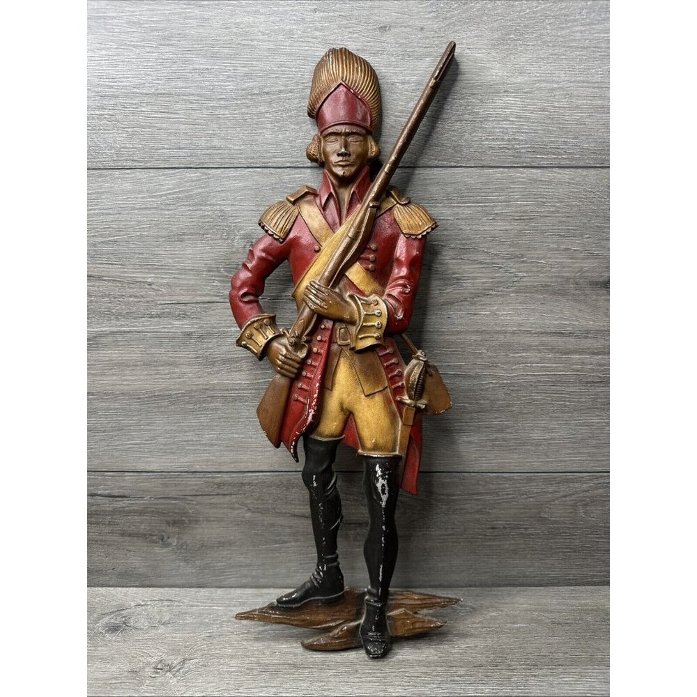 Vintage Sexton British Army Metal Soldier ESP-4 USA Wall Decor 21"